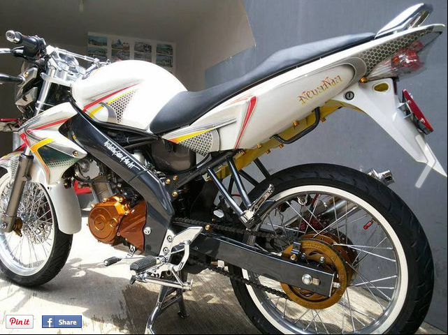 kumpulan modifikasi vixion 2012 warna putih