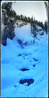 Panorama of Last Part of Trail to Doughnut Falls