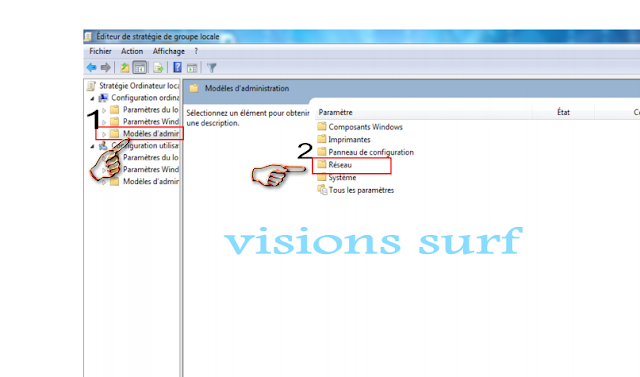 modification  du systeme windows