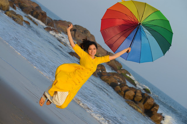 Telugu Actress Richa Panai Latest Cute Stills In Yellow Outfit