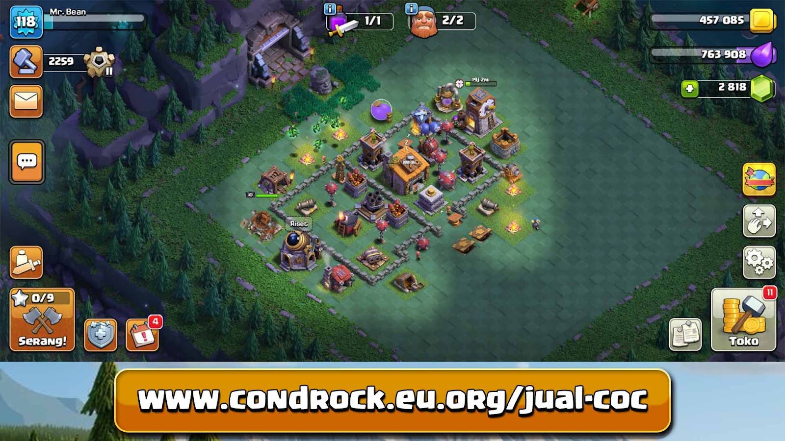 jual akun coc murah terpercaya