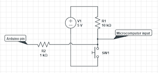 Button circuit with Arduino connection