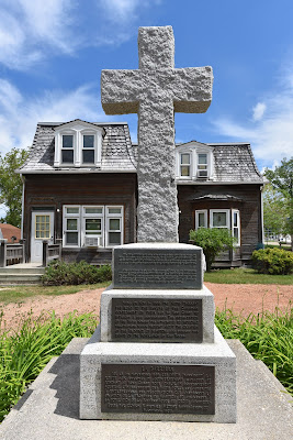 Place Saint-Norbert cross and buildings.