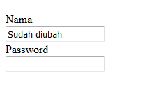 Setelah mengubah nilai atribut dengan javascript