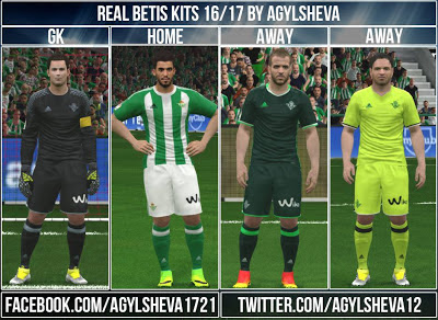 Agylsheva PES 2016 Real Betis 2017 Kitpack