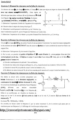 Concours ENSAM 2009 PC