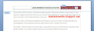 Hasil Akhir Cara Membuat Header Di Microsoft Word