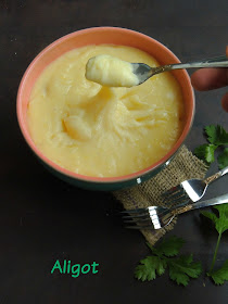 Aligot, mashed potato with cheese