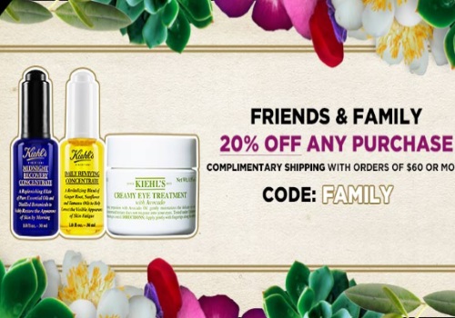 Kiehls 20% Off Friends & Family Event Promo Code