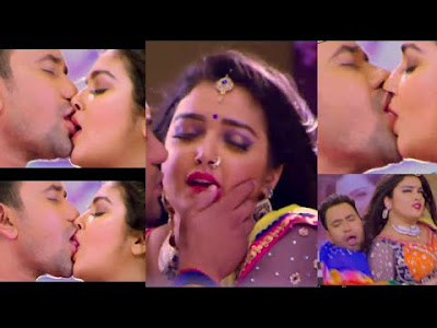 Bhojpuri Actress Amrapali Dubey and Actor Dinesh Lal Yadav Nirahua Kissing Picture | भोजपुरी अभिनेत्री आम्रपाली दुबे और अभिनेता दिनेश लाल यादव निरहुआ चुम्बन फोटो