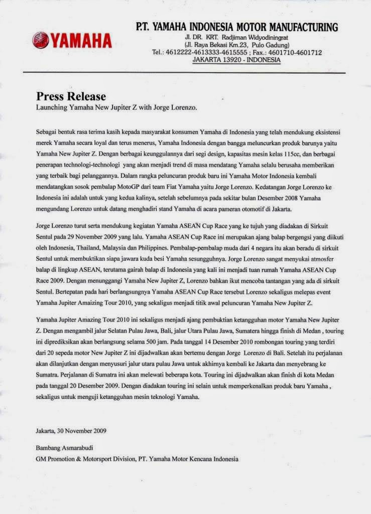 Garis Pena Public Relations: PRESS RELEASE