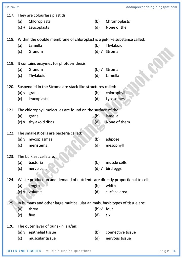 cells-and-tissues-mcqs-biology-9th