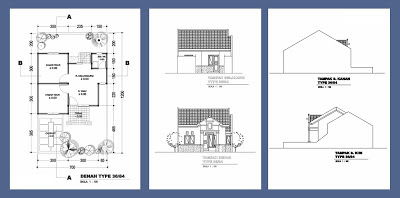 denah rumah type 36 versi 2