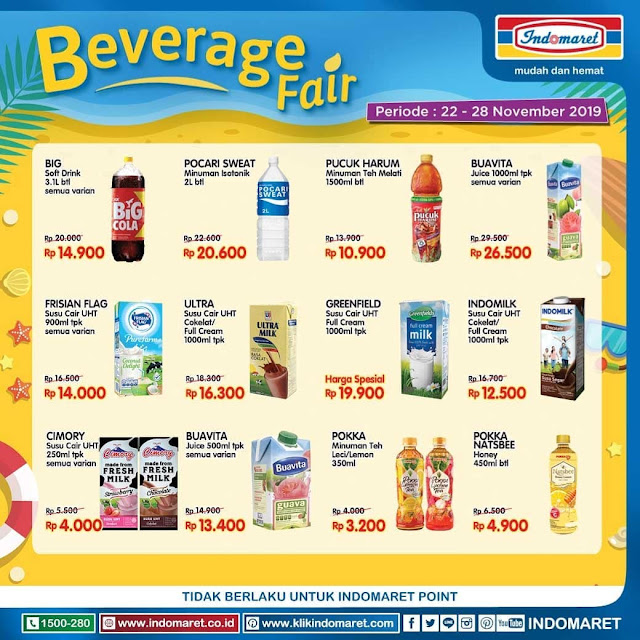 #Indomaret - #Promo Katalog Beverage Fair Periode 22 - 28 November 2019