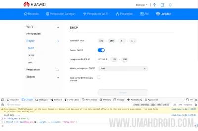 Memunculkan Menu Setting DNS