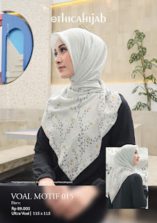 Koleksi Ethica Hijab Terbaru Voal Motif 015 Jilbab Kerudung Cantik Stylish