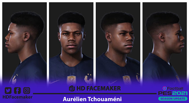 Faces Aurélien Tchouaméni For eFootball PES 2021