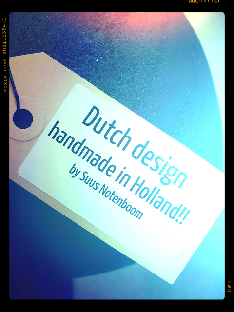 I'm proud to design and make my work in my own workshop  - Dutch design made in holland