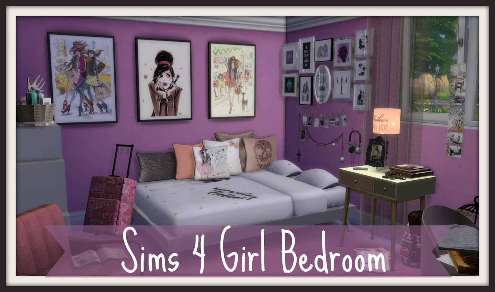 Sims 4 - Girl Bedroom - Dinha