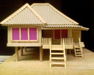  Miniatur  rumah  Replika rumah 