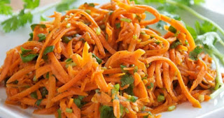 рецепт салата из моркови сока лайма и куинзой