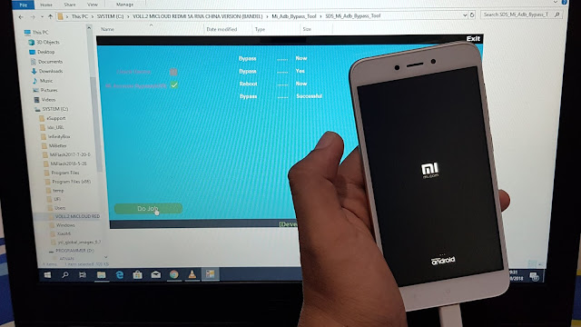 bypass / disable mi cloud mi account xiaomi redmi 5a riva china version MCE3B MCT3B perangkat bandel