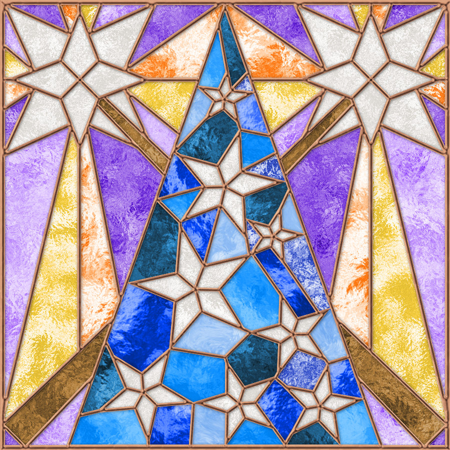 Wizard stained glass