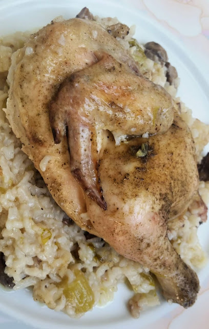  Cornish hens with savory wild rice