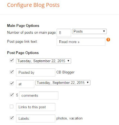 setting layout blogger