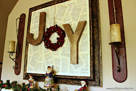 Joy, Hobby Lobby, Christmas Mantel, Christmas DIY, Joy Sign