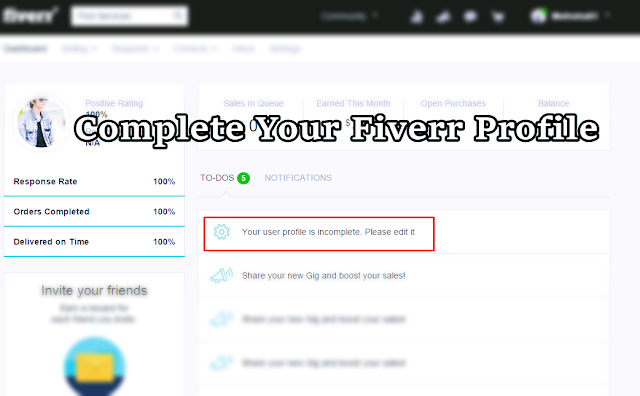 complete fiverr profile