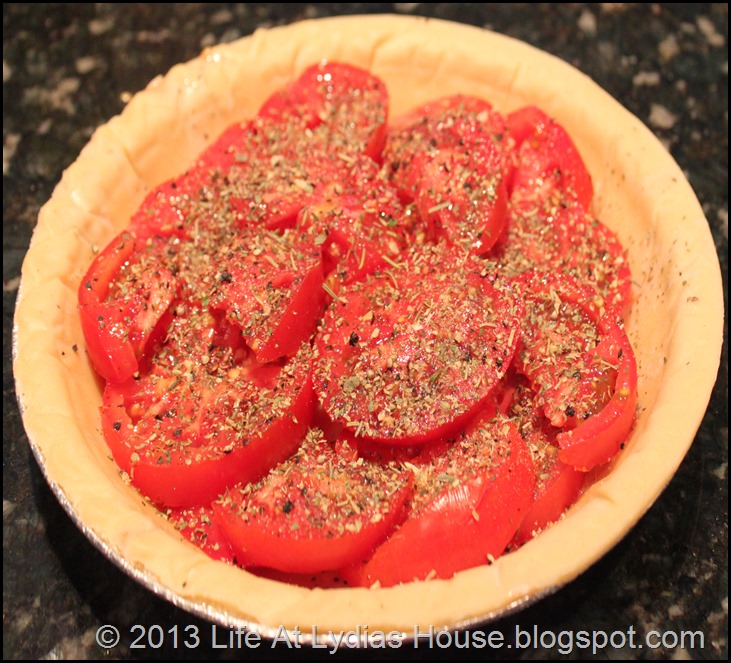 sprinkled with herbs