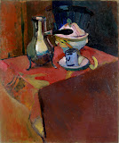 Crockery on a Table by Henri Matisse - Still Life Paintings from Hermitage Museum