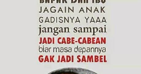 Gambar Kata Lucu Cabe-cabean Pedes DImata Pedes Dihati 