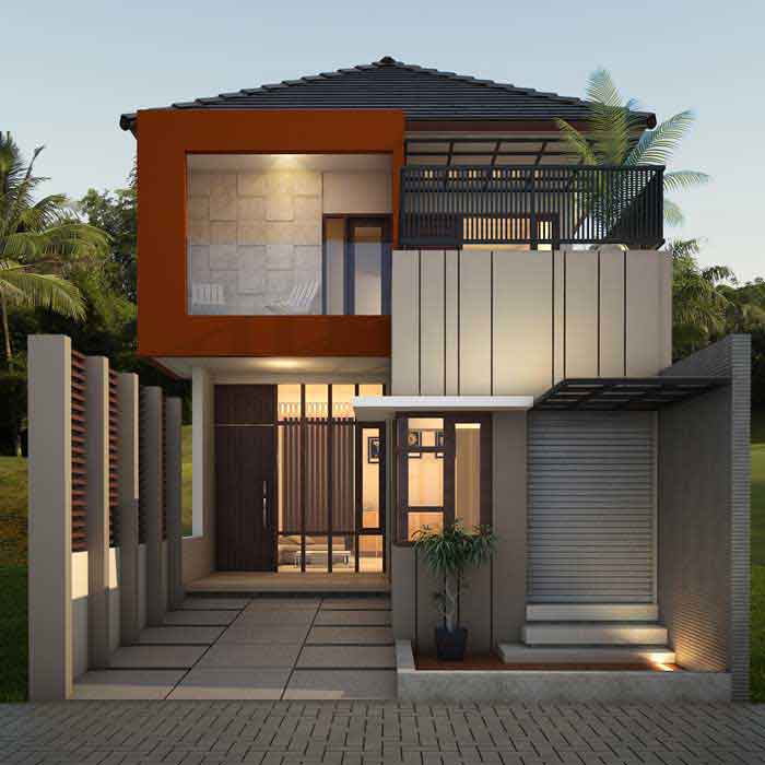 100 Contoh Foto Desain  Rumah  Minimalis 2  Lantai  2019 Terbaru