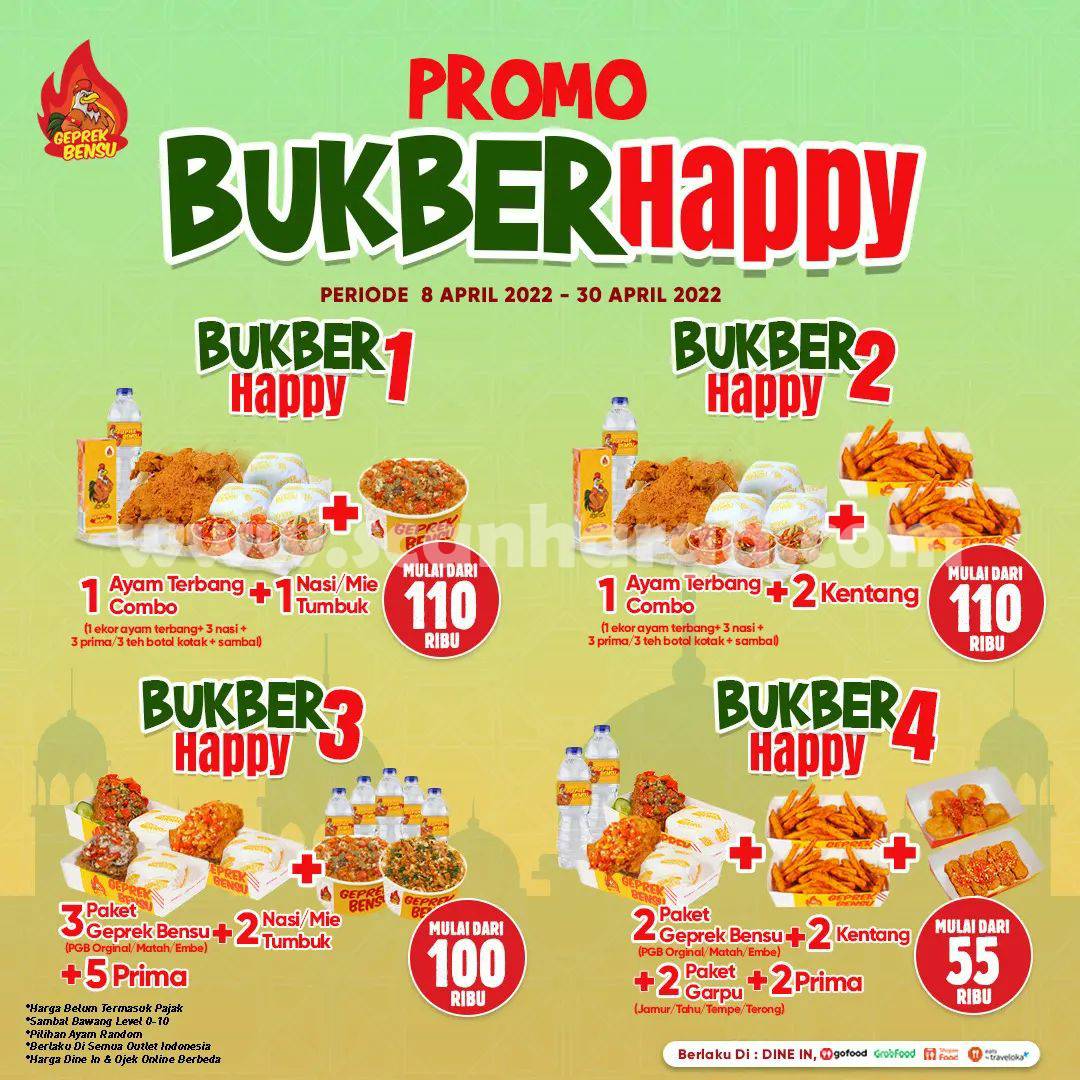 Promo GEPREK BENSU Paket BUKBER HAPPY – Harga mulai Rp. 55Rb