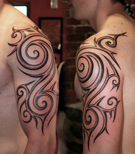 Ideas tribal forearm tattoos for men 