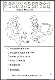 Livro macaco e a mola para colorir