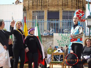 Actuación en la plaza de la Almendra el Día de Andalucía
