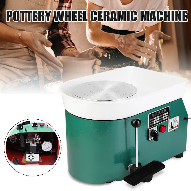 110V 250W Electric Pottery Wheel Clay Art Pottery Making Equipment Ceramic Machine 