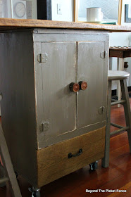 kitchen island, rolling bar, barnwood, salvaged wood, repurposed, upcycled, kitchen storage. 