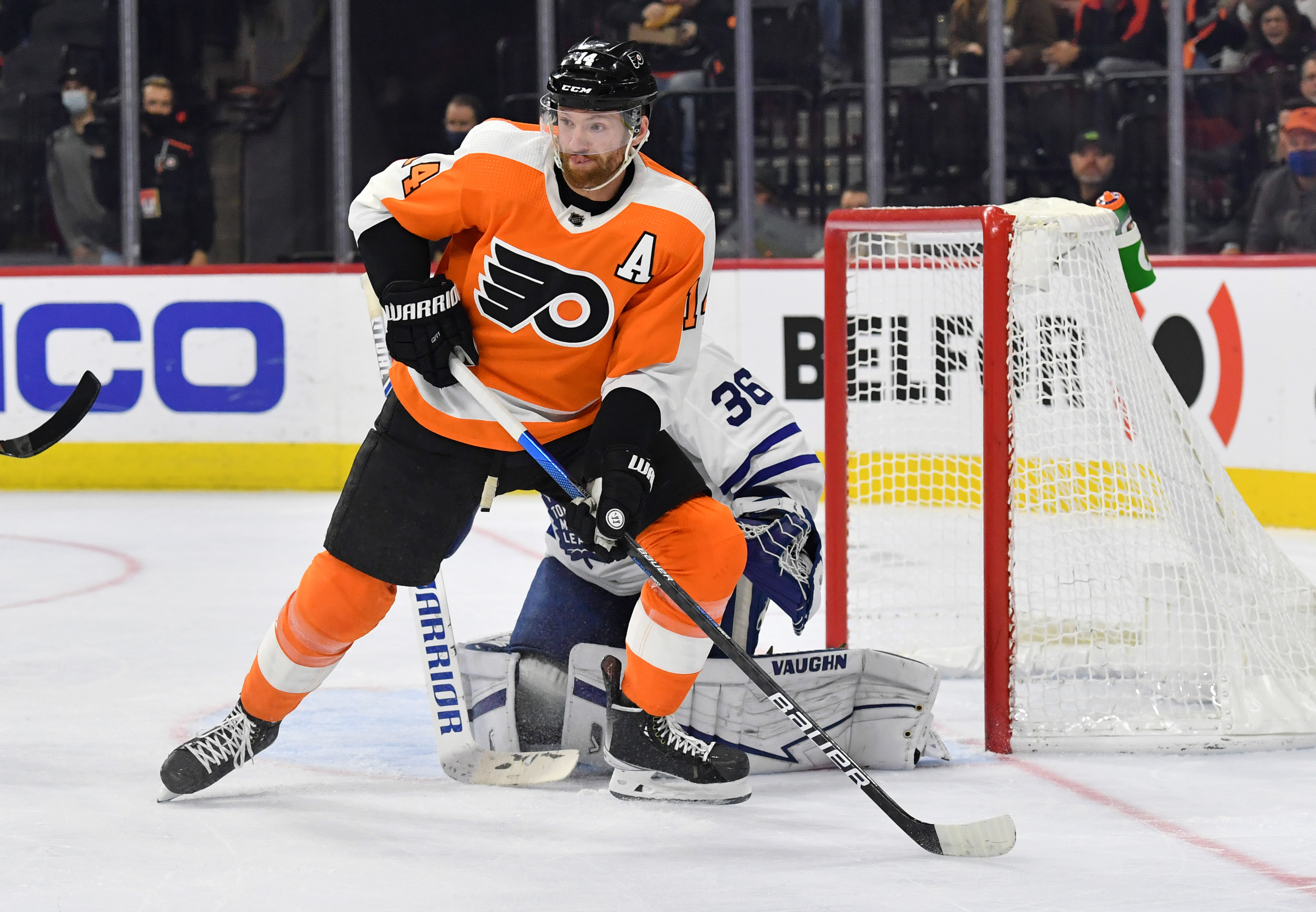 How long is Couturier (Philadelphia Flyers) out for herniated disc?