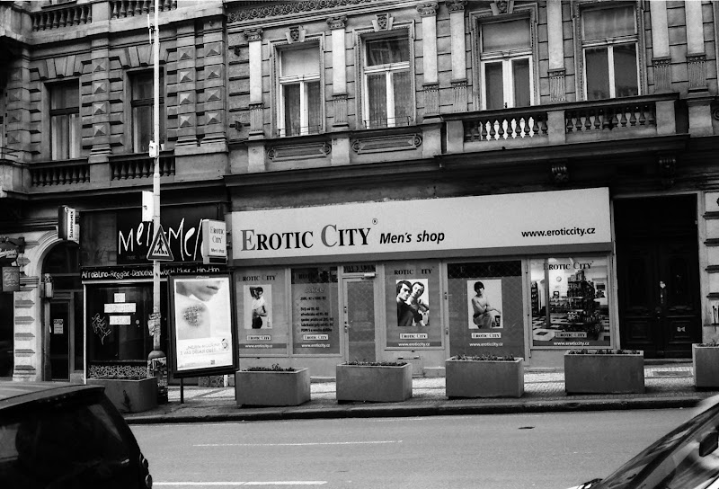 Sex shops in Zitna street, Prague