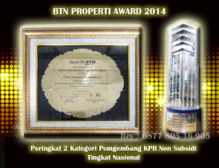 Bank BTN, BTN Property Awards, penghargaan Duta paramindo Sejahtera, Penghargaan Green Pramuka, Pengembang KPR Non Subsidi Nasional