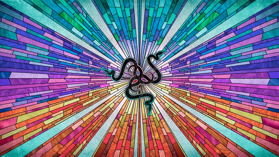Razer, Logo, Colorful, Abstract, Digital Art, 4K, #6.1253