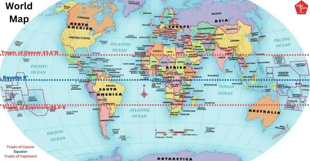 Tropic of Cancer World Map