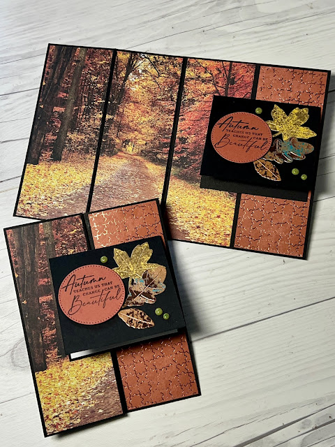 Autumn greeting card using Stampin' Up! All About Autumn Suite