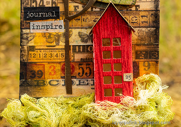 Layers of ink - Tape and House Tag Tutorial by Anna-Karin Evaldsson.