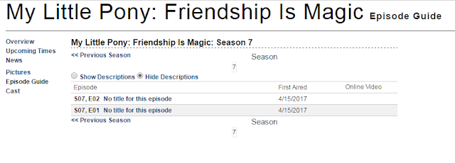 My Little Pony Season 7 Start Date