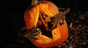 Scary Pumpkin With Stem Hands